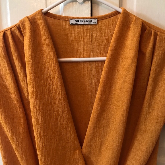 Zara Trafaluc Faux Wrap Blouse - Picture 6 of 8